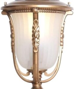 Outdoor Post Lights Aluminum Flower Design for Garden Balcony Decor