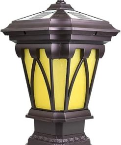 Solar Powered Waterproof Outdoor Pillar Post Light for Garden and Patio