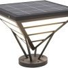 Solar LED Post Lamp Waterproof Outdoor Lighting for Courtyards and Gardens 3