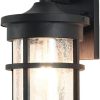 Black Contemporary Outdoor Post Light Fixture for Garden Patio 60W 3