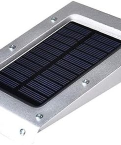 Silver Solar Waterproof Wall Sconce LED Light with Voice Control