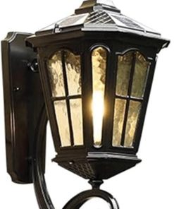Solar Wall Lamp with Light Sensor Waterproof for Outdoor Use