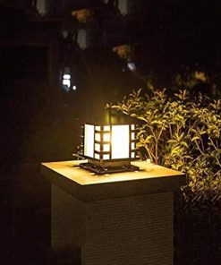 Vintage Waterproof Outdoor Pillar Light for Garden and Parking Areas 2
