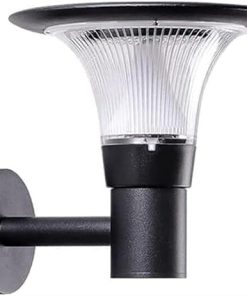 Modern Waterproof Solar Wall Sconce Dual Color LED Light for Outdoors
