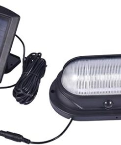Motion Activated Solar Wall Lamp Outdoor Security Light with 5m Cable