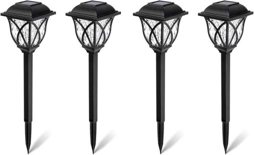 Outdoor Solar Garden Lights Waterproof Landscape Lighting Set of 4