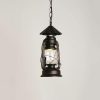 Solar Landscape Path Lights Hanging Glass Lanterns for Outdoor Use