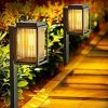 Upgraded 2-Piece Solar Channel Light Set for Outdoor Garden Use