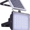 50W Solar Flood Light with PIR Motion Sensor for Outdoor Use
