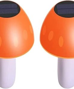 Solar LED Pillar Light Outdoor Lawn Landscape Lighting 2 Pieces