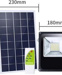 40W Dual Color LED Solar Flood Light Outdoor Waterproof Adjustable 2
