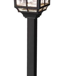 Living Accents 3010847 0.06 watt Black Solar Powered LED Pathway Light, Pack of 12 2