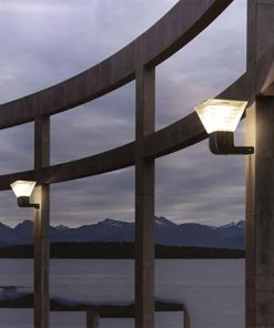 Waterproof Solar LED Wall Lamp 2 Pack Black Garden Lighting Set 2