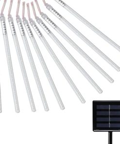 Solar String Lights 288 LED Double-Sided Meteor Shower Outdoor Decor