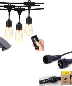 Brightech Ambience Pro LED Outdoor String Lights 48 Ft with Extension