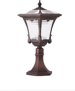 Waterproof Solar Column Lamp for Outdoor Garden and Pathway Lighting