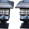 Antique Solar Lanterns for Outdoor Garden Rustic Brass Wall Lamp Waterproof 4