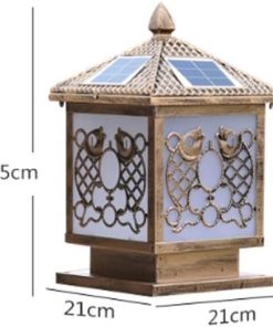 Bright Solar Column Headlights for Outdoor Yard and Villa Walls 2