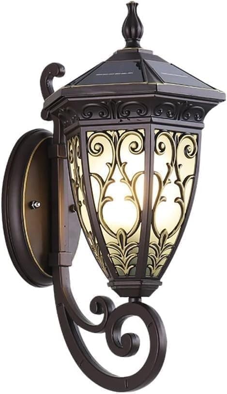 Wall Mounted Solar LED Outdoor Lantern for Dusk to Dawn Lighting Wall Mounted Solar LED Outdoor Lantern for Dusk to Dawn Lighting