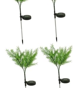 4 Pcs Solar Ground Plug Lights for Outdoor Decorative Lighting