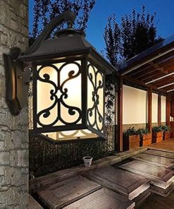 Modern Black Porch Lights Waterproof Wall Sconce for Outdoor Use 2