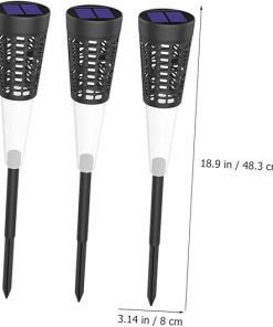 VOSAREA 6 Pack Solar Garden Pathway Lights for Outdoor Decor 2