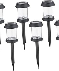 6pcs Solar Landscape Lights Waterproof Outdoor Garden Ground Lamps