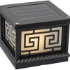 Outdoor Post Lights with Imitation Marble Lampshade for Gardens 4
