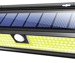 Solar Motion Sensor Wall Sconce with 90 118 180 LED Lights IP65