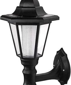 Solar Powered Outdoor Wall Sconce Waterproof LED Light Fixture 2