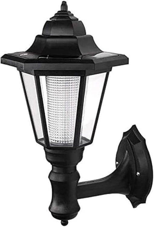 Solar Powered Outdoor Wall Sconce Waterproof LED Light Fixture - Image 2