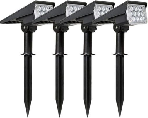 Adjustable Solar Wall Lamps 20 LED Bright Light for Outdoor Gardens
