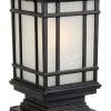 Traditional Solar Post Light Waterproof Aluminum Lantern for Outdoors 3
