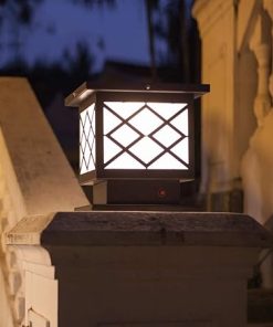 Outdoor Waterproof Solar Pillar Light for Villas and Courtyards 2