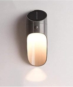 Outdoor Solar Wall Lamp LED Waterproof Automatic Light IP65 Gray 2