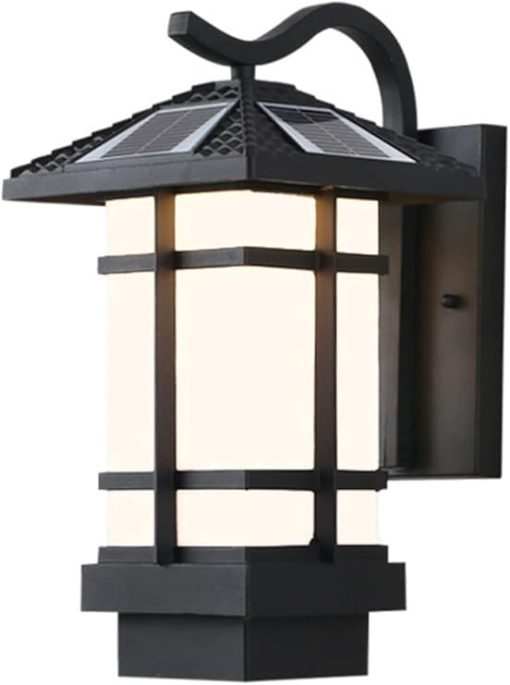 Solar LED Outdoor Wall Light Waterproof Aluminum for Front Door