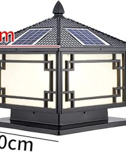 Garden Post Light Solar Column Waterproof Aluminum Outdoor Lamp 2