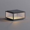 Outdoor Column Pedestal Lights with Frosted Glass for Villas
