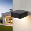 LED Solar Wall Lamps for Outdoor Use Waterproof Black Wall Lights 3