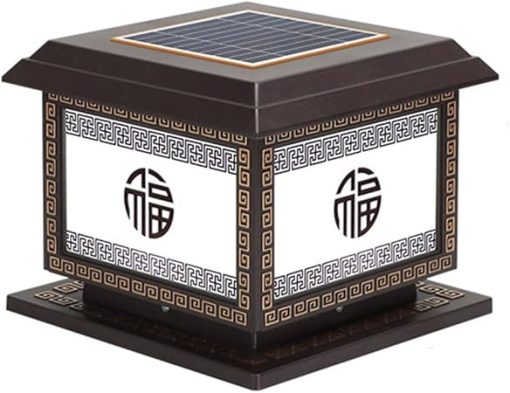 Modern Waterproof IP54 Outdoor Solar Post Lamp for Garden Pillars