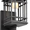 Solar Outdoor Post Light Fixture Waterproof LED Glass Lantern Pillar 4