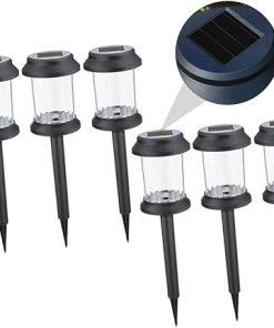 Waterproof Solar Post Lights 6 Pack for Garden Landscape Decor 2