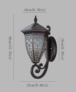 European Solar Wall Pendant Light Fixture with Remote Dimmable Lamp 2