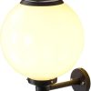 Vintage Industrial Solar Wall Lamp with Transparent Glass Shade 3