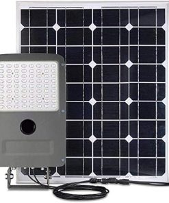 LEDMyplace 15W Outdoor LED Flood Lights with Solar Panel and Motion Sensor
