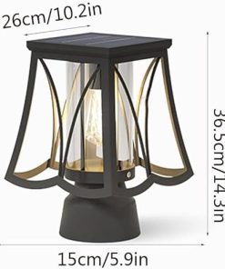LED Solar Wall Light for Patio Pole and Fence Outdoor Lanterns 2