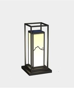 Solar LED Outdoor Post Lamp Waterproof Modern Pillar Light for Gardens
