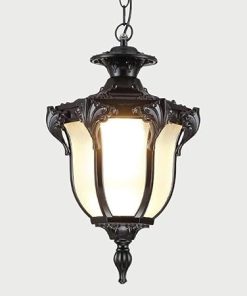 Solar Powered Garden Pendant Lights Waterproof Ceiling Hanging Lamp