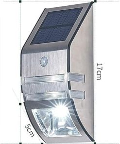 Modern Solar Induction Stainless Steel Waterproof Outdoor Wall Light 2