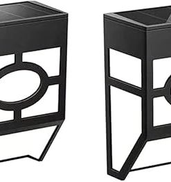 2 Pcs Waterproof Solar Wall Lamps for Outdoor Garden Lighting